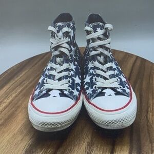 Converse Navy and White Star High-Top Sneakers